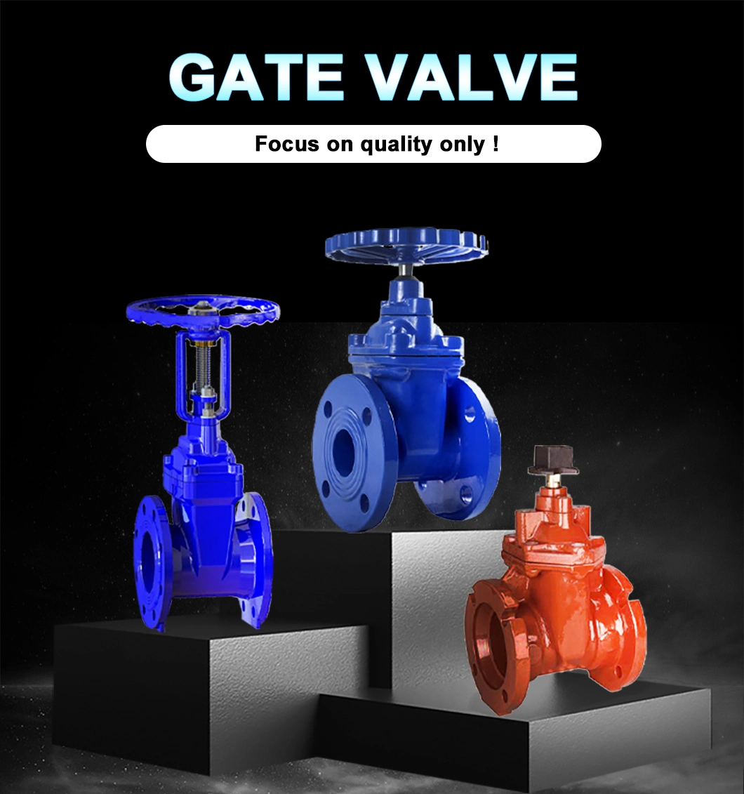 Customized 5&quot; Inch Pressure Seal Long Stem OS&Y Water NBR Resilient Wdege Disc Gate Valve