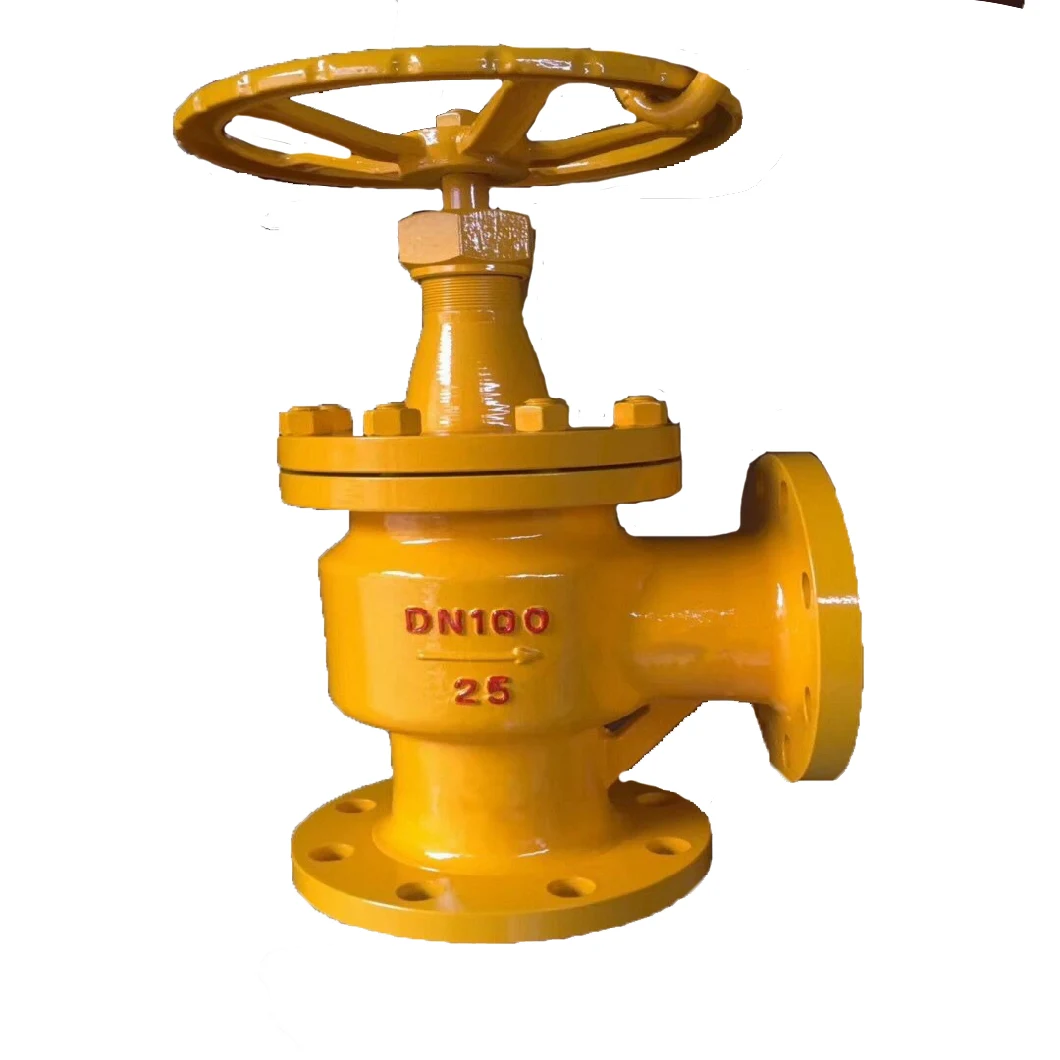 China Wholesale Manual Carbon Steel Angle Globe Valve for Industrial Equipment