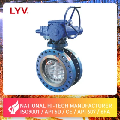 Triple Offset Three Offset Metal Sealing Wcb SS304 SS316 Butterfly Valve