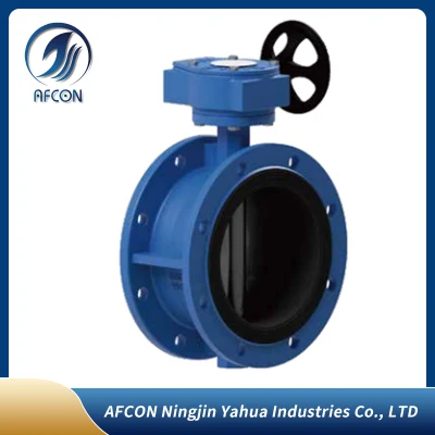 Body Double Flange Hard Soft Seal Double Triple Offset Eccentric Butterfly Valve Double Flange Butterfly Valve