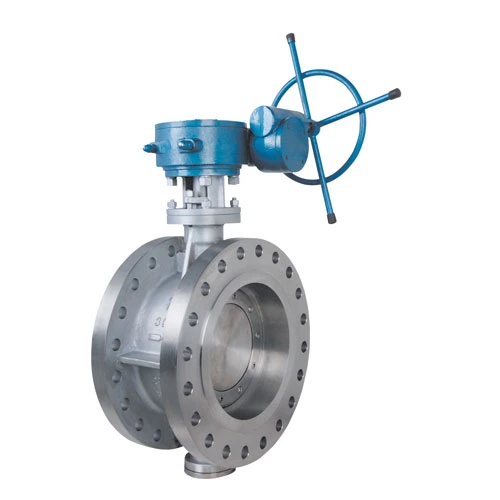 CF8 SS304 Metal Seated Triple Eccentric Offset Double Flanged Butterfly Valve DN1200