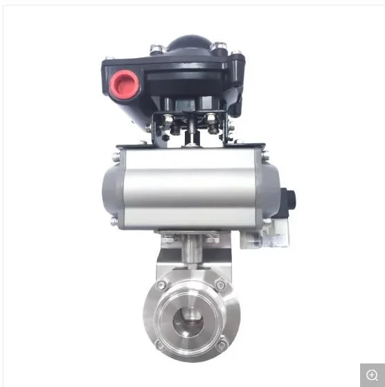 Wafer Stainless Steel Double Triple Offset Pneumatic Butterfly Valve
