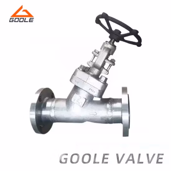 Forged Steel Welded Bonnet/Wb Flanged Ends Angle Globe Valve