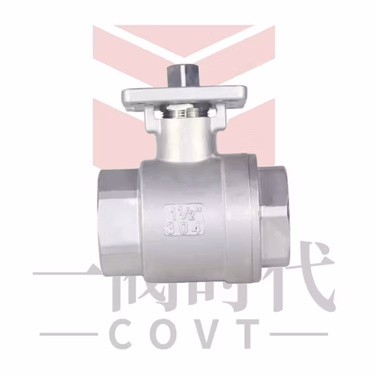 Dico CE ANSI 150-300lb Wcb/CF8/CF3m with Symbol Mounting Pad 2PC Flange Floating Ball Valve